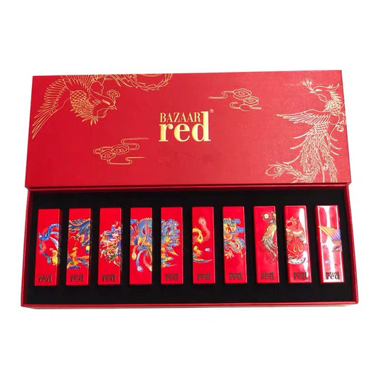 Lipstick combination lipstick gift box ten color set national style