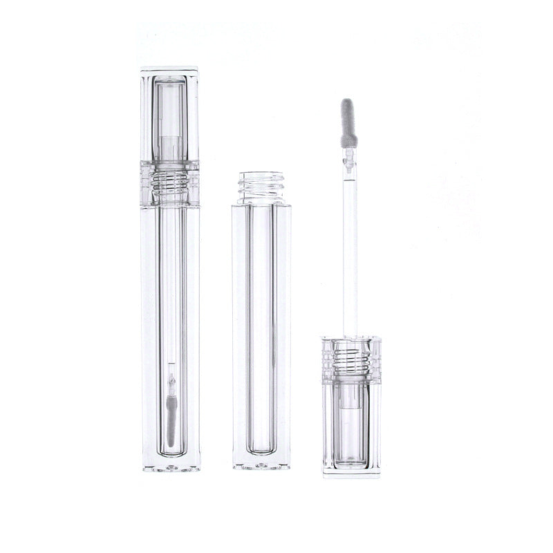Fully transparent lip gloss tube