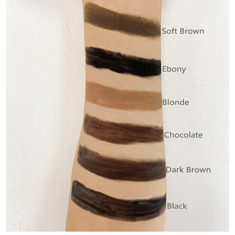 eyebrow pomade with 6 different color name