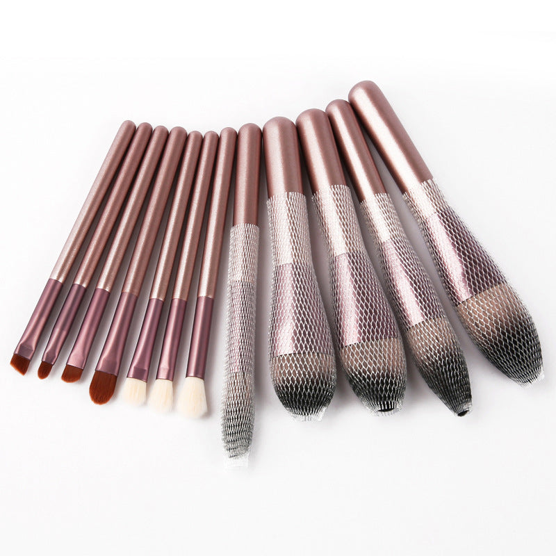 12 Small Grape Makeup Brush Set