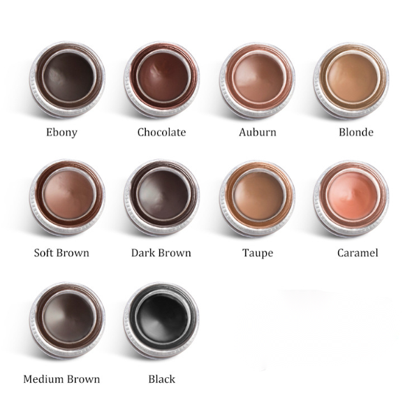 eyebrow pomade  color board 