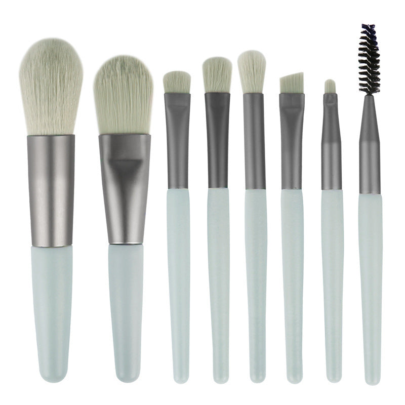 Set of 8 Morandi Matte Mini Makeup Brushes