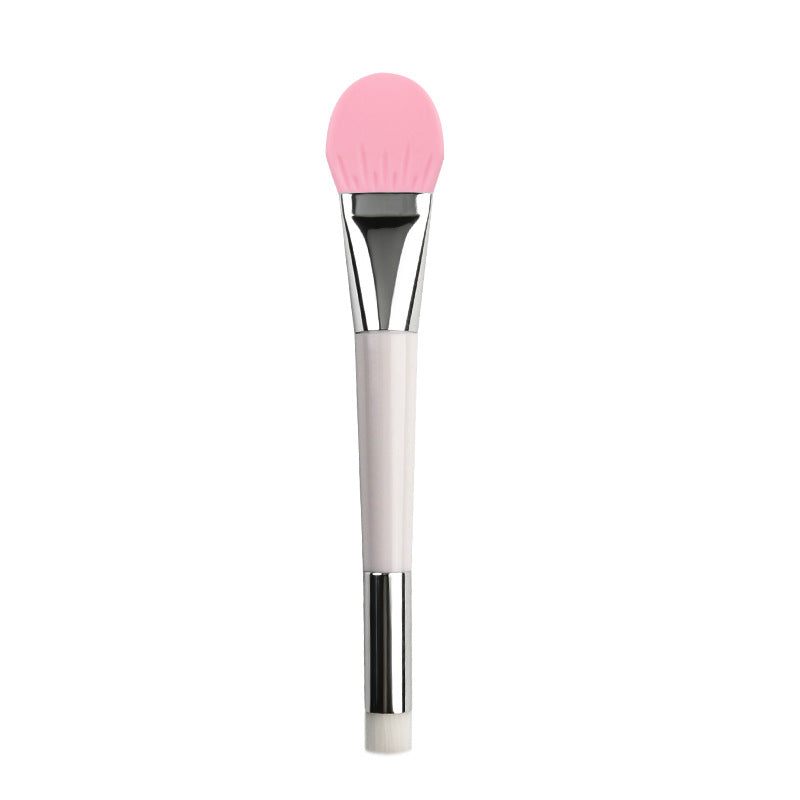 Double-ended silicone mask brush