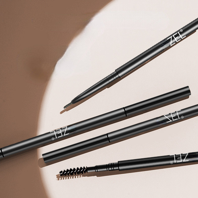 Self-rotating waterproof ultra-fine eyebrow pencil