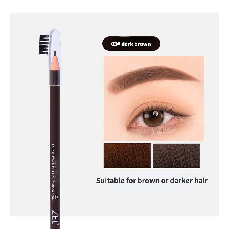 2mm ultra-thin pull wire waterproof and non-smudge eyebrow pencil