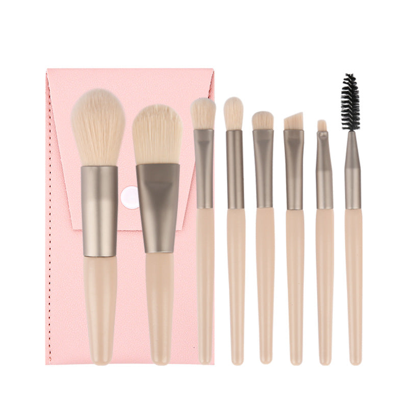 Set of 8 Morandi Matte Mini Makeup Brushes