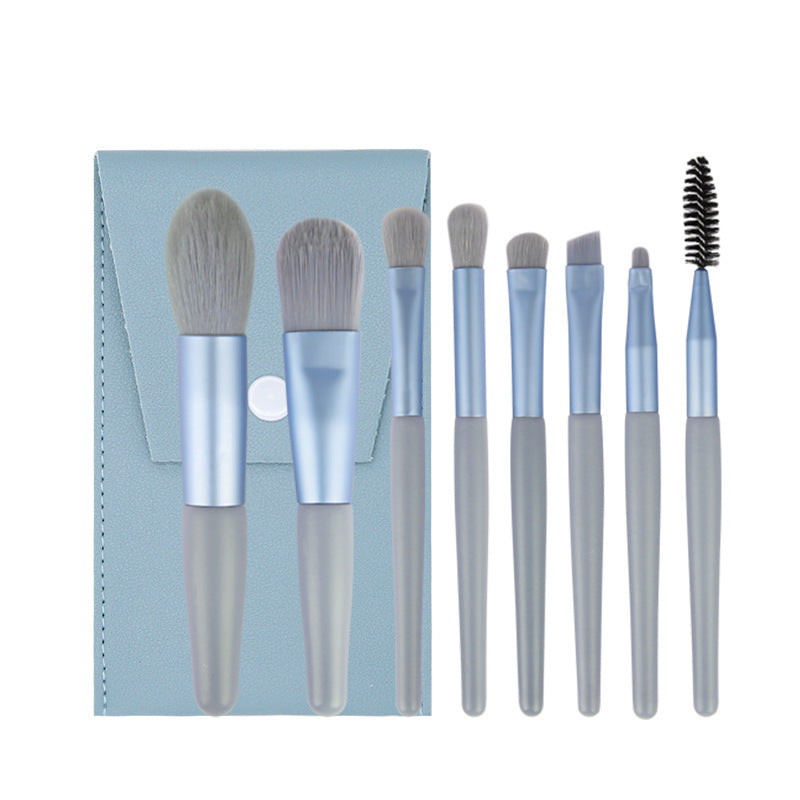 Set of 8 Morandi Matte Mini Makeup Brushes