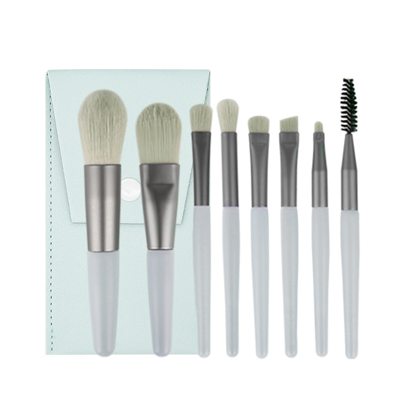 Set of 8 Morandi Matte Mini Makeup Brushes