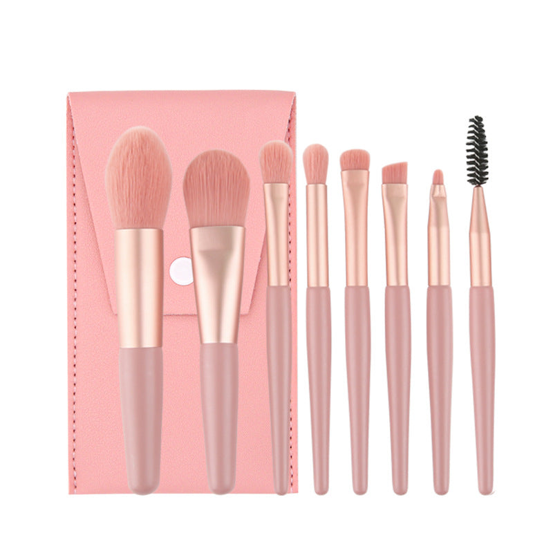 Set of 8 Morandi Matte Mini Makeup Brushes