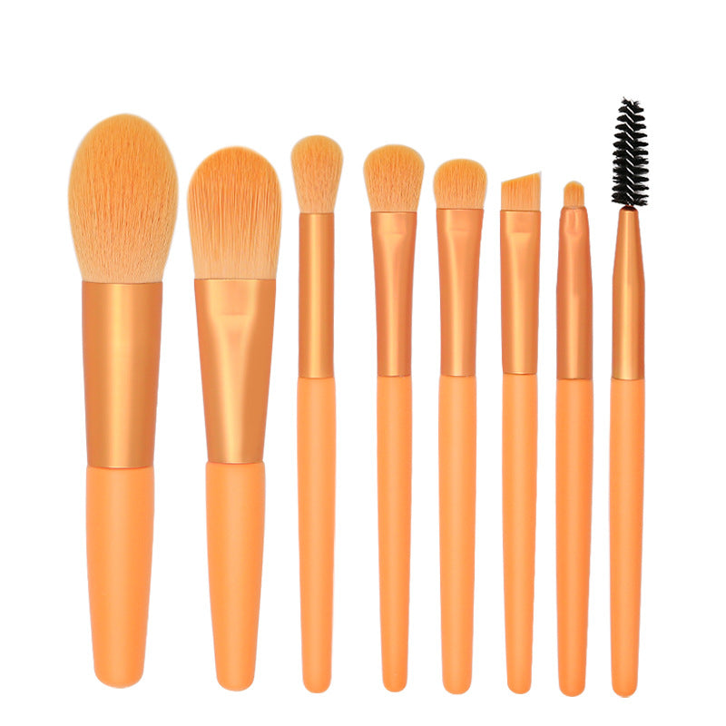 Set of 8 Morandi Matte Mini Makeup Brushes