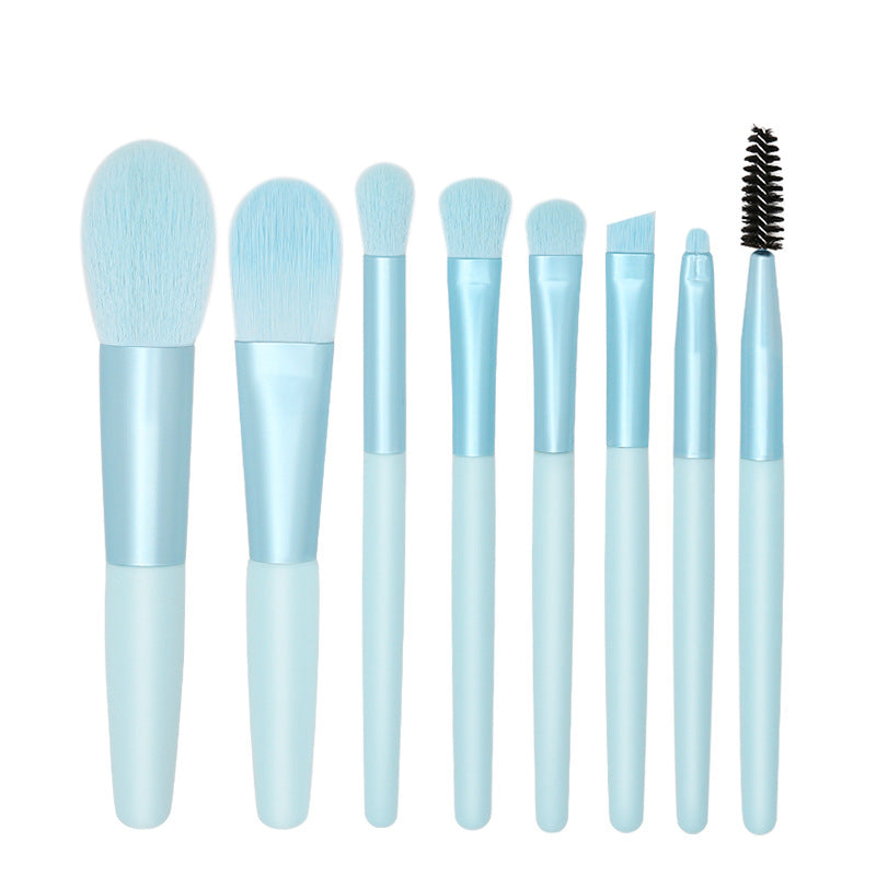 Set of 8 Morandi Matte Mini Makeup Brushes