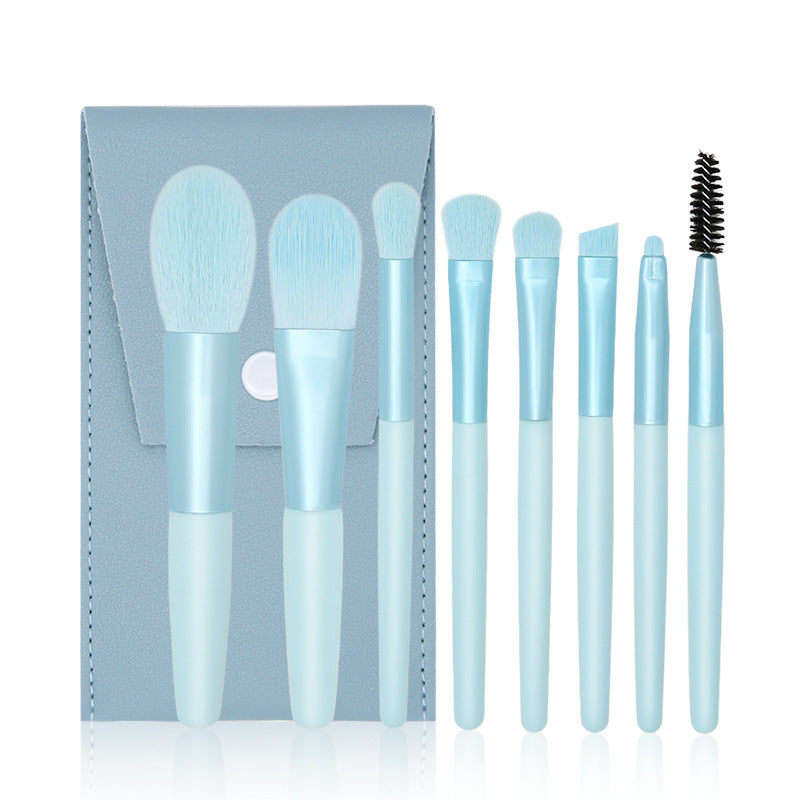 Set of 8 Morandi Matte Mini Makeup Brushes