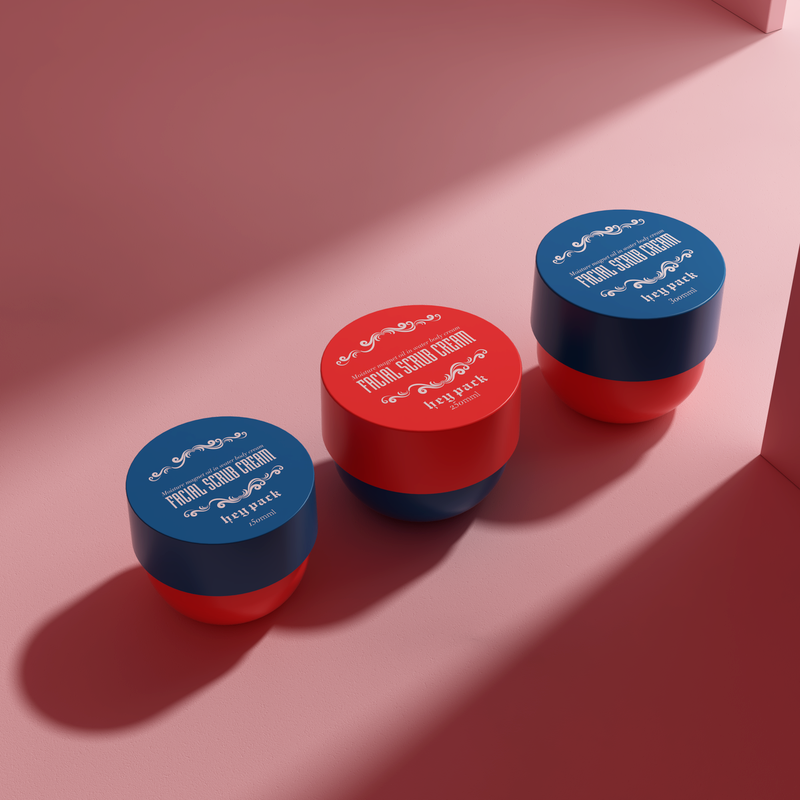 Big Top PP Plastic Matte Surface Body & Face Scrub Cream Jar