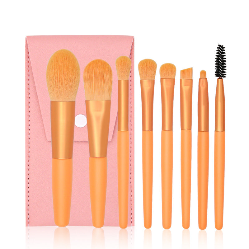 Set of 8 Morandi Matte Mini Makeup Brushes