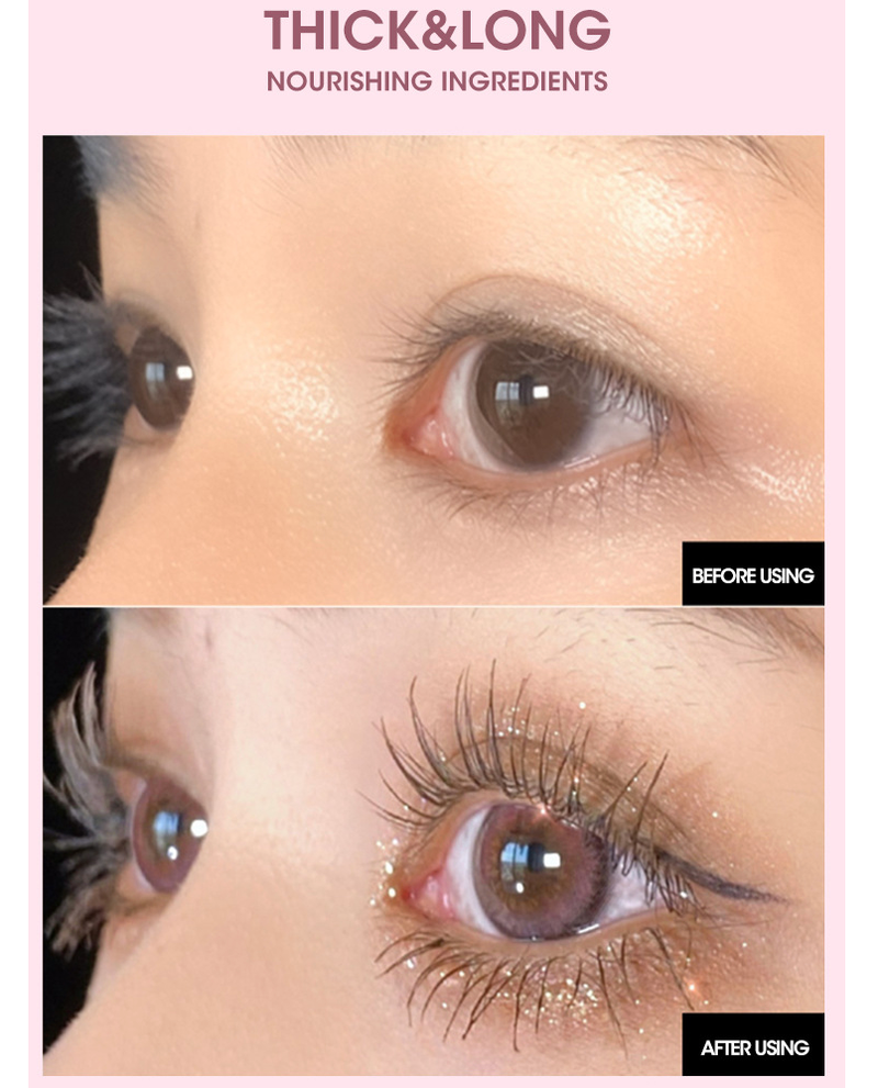 Thick curling slender waterproof anti-sweat mascara case (printable logo in small batches)