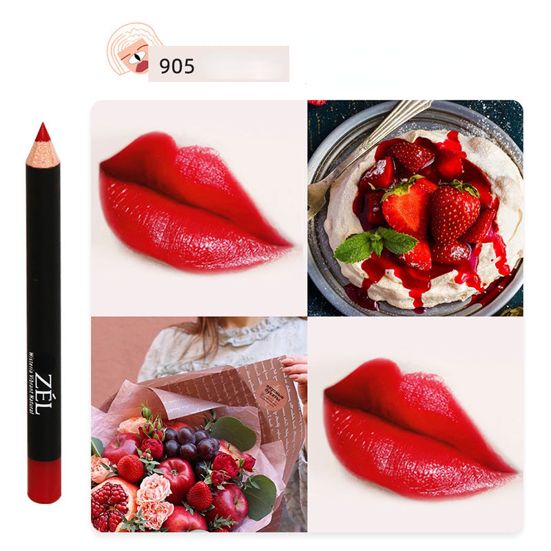 Waterproof and sweatproof matte velvet mist 3D makeup lip liner