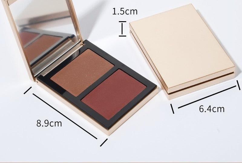 Two-tone contouring powder (printable logo in small batches)