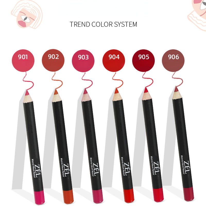 Waterproof and sweatproof matte velvet mist 3D makeup lip liner