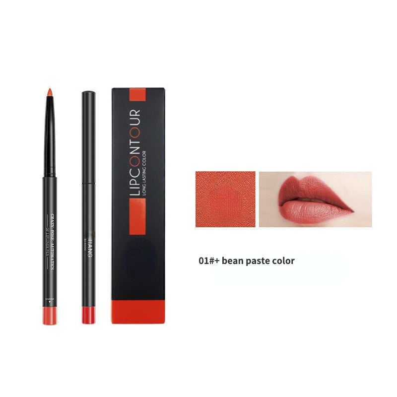 Waterproof self-contained pencil sharpener lip liner