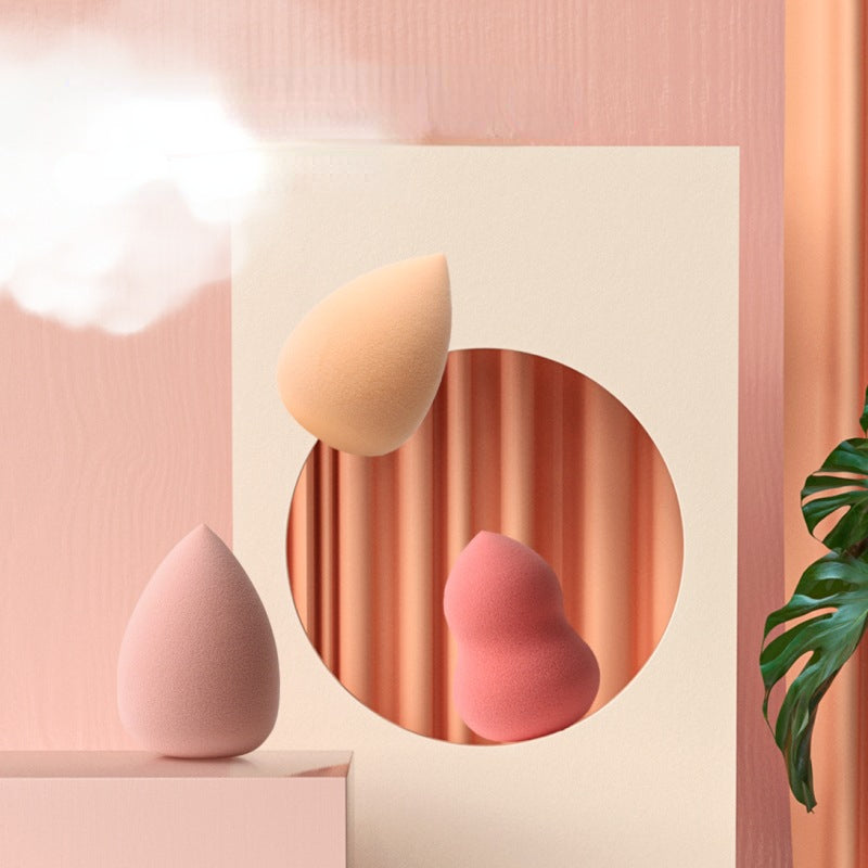 High-quality do not eat powder dry and wet dual-use gourd + water drop shape beauty blender