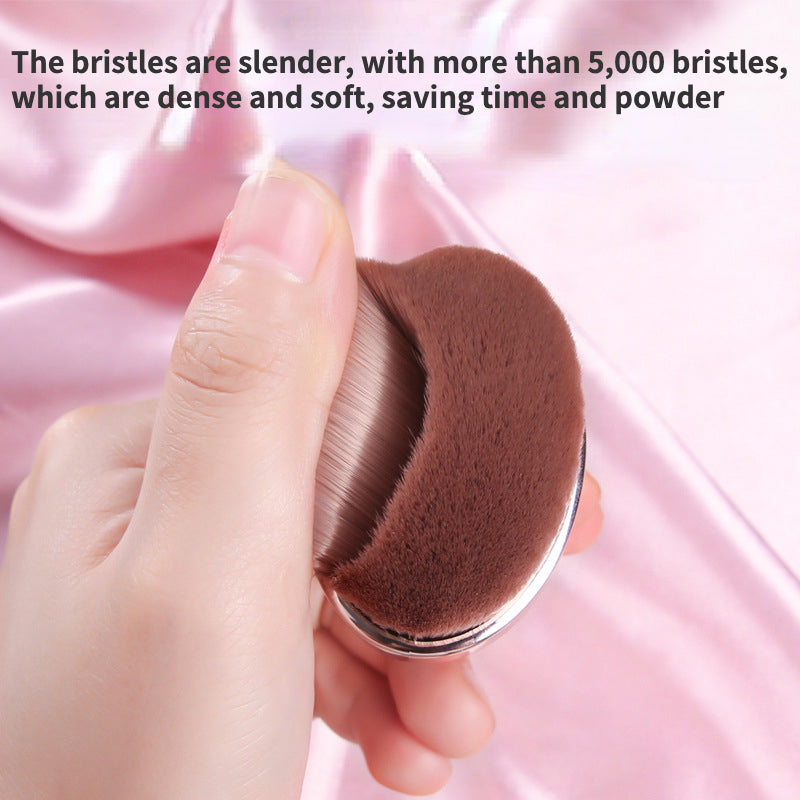 Complete set of makeup brushes