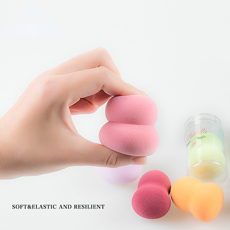 Wet and dry gourd puff