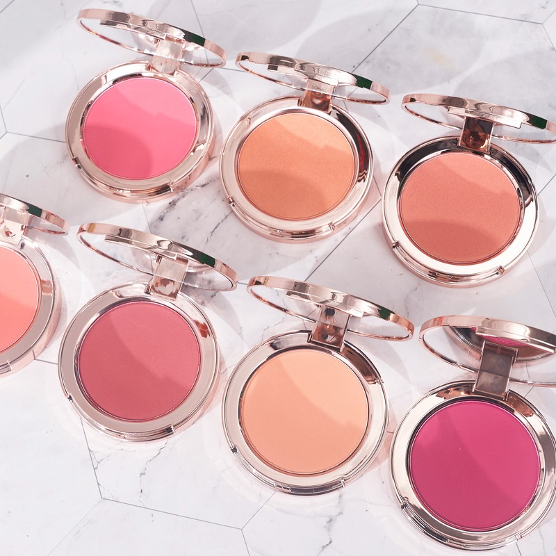 7 Colors High Pigment Blush Private Label Single Blush Palette Fine Powder Blush Private Label