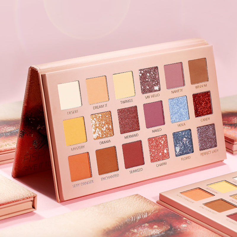18-color matte pearl burst eyeshadow palette