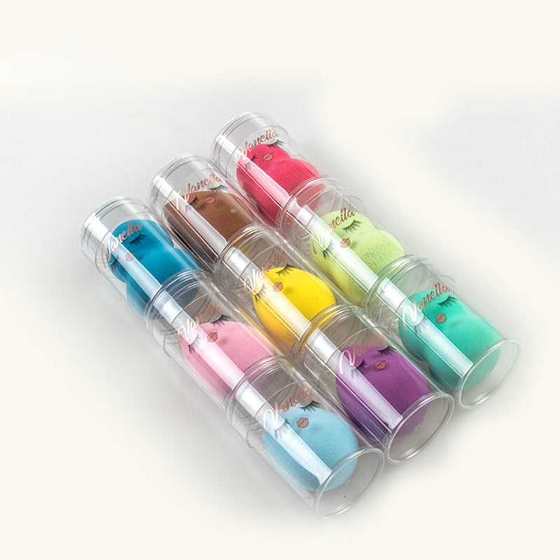 Wet and dry gourd puff