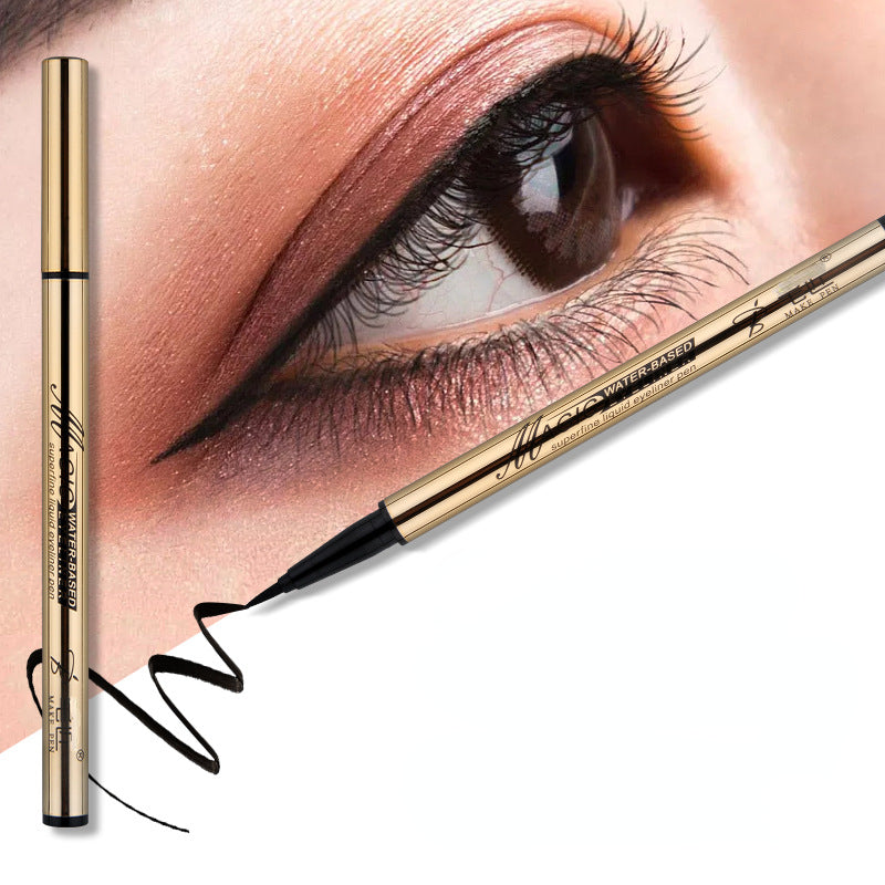 Dazzling gold fashion quick-drying non-smudge liquid eyeliner pen