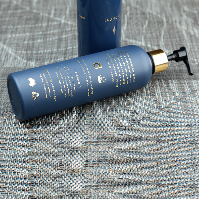 hot stamping blue pet laundry detergent bottle