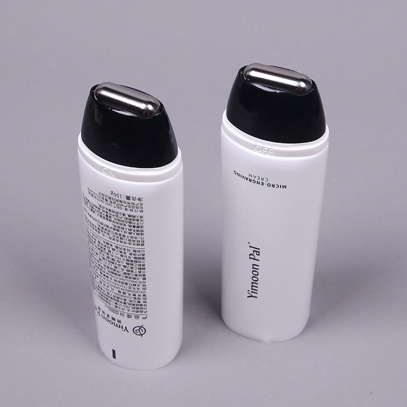 Body care cosmetic tube roller applicator