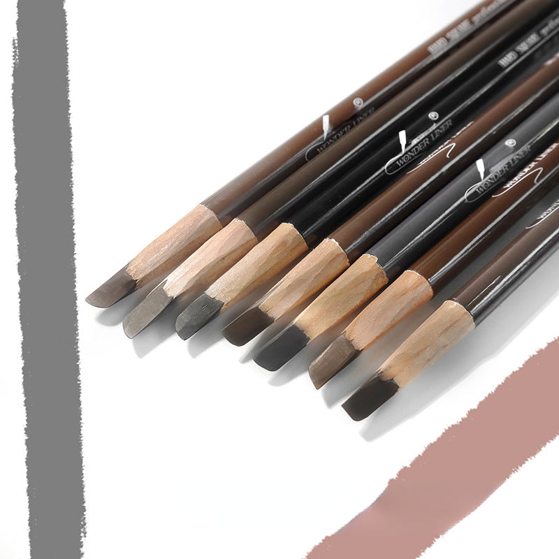 Waterproof square core duckbill machete eyebrow pencil