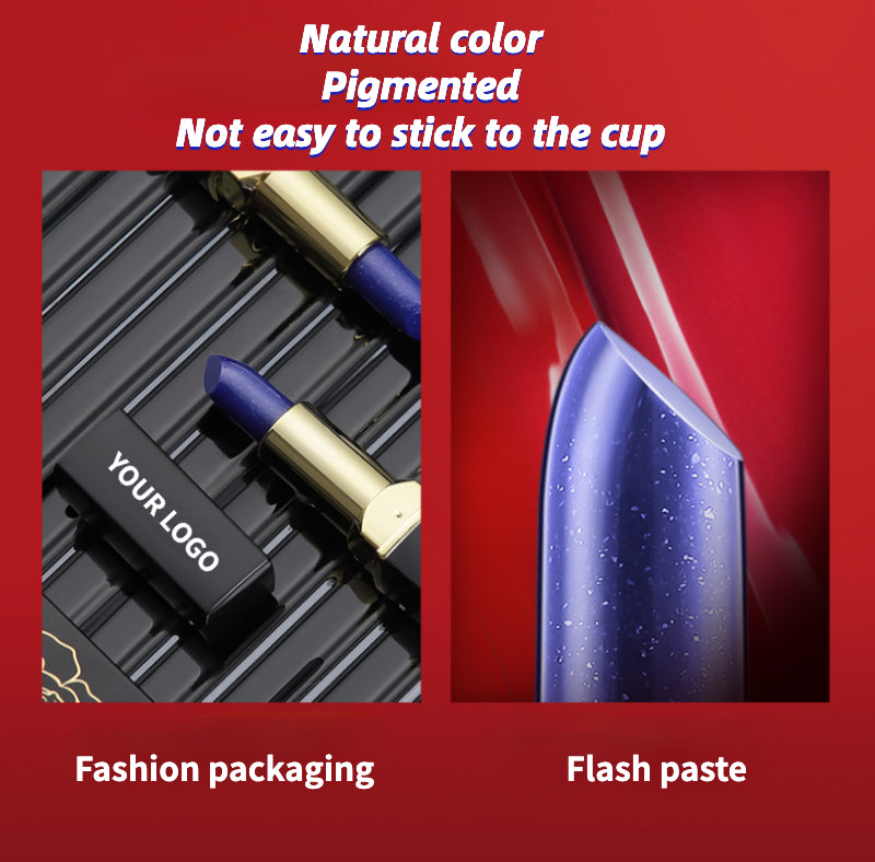 Moisturizing temperature color changing lip balm