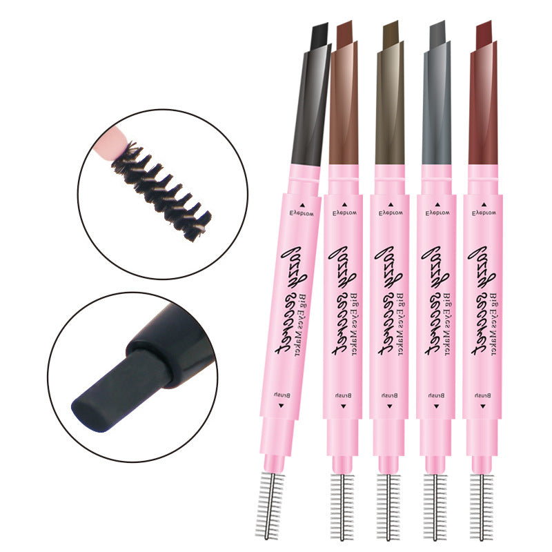 Oval with Brush Multicolor Makeup Eyebrow Pencil
