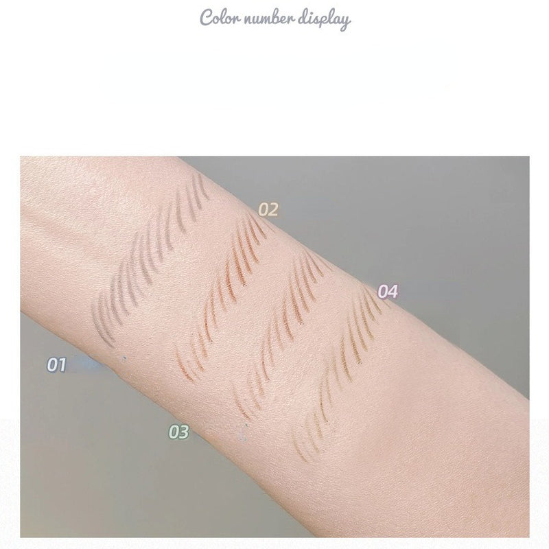 Triangle head ultra-fine non-dizzy makeup lasting waterproof double-head eyebrow pencil