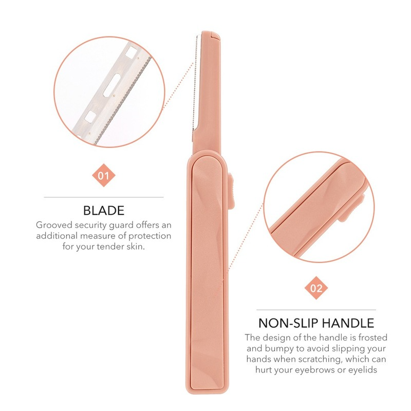 Portable eyelash curler + eyebrow trimmer set