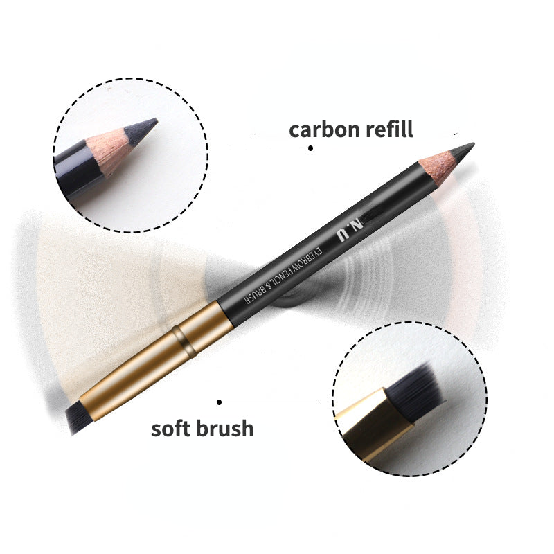 Carbon Refill Waterproof and Sweatproof Wood Eyebrow Pencil