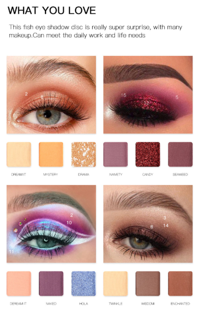 18-color matte pearl burst eyeshadow palette