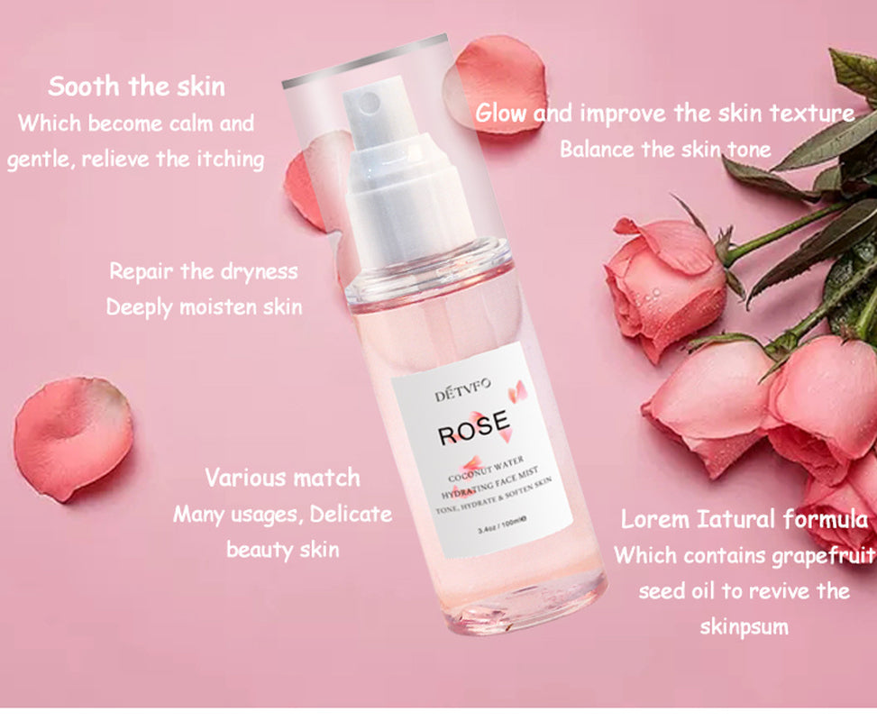 Private Label Natural Organic Rosewater Spray Face Toner