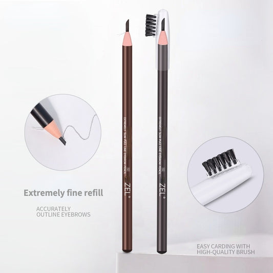 2mm ultra-thin pull wire waterproof and non-smudge eyebrow pencil
