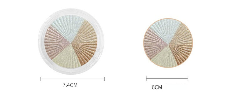 No logo five-color highlight powder