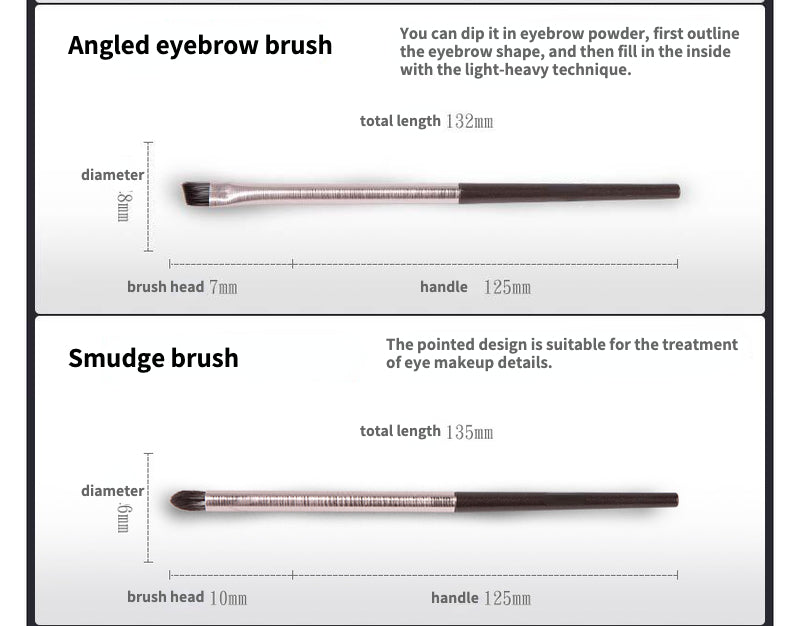 Fine bionic fiber hair makeup brushes