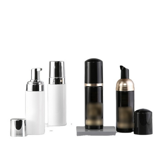 Self Tan Bronzing Luxury matte gold round neck foam pump bottle 150ml