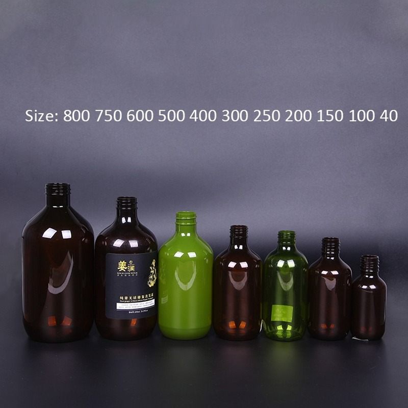 PET plastic biodegradable shampoo bottle