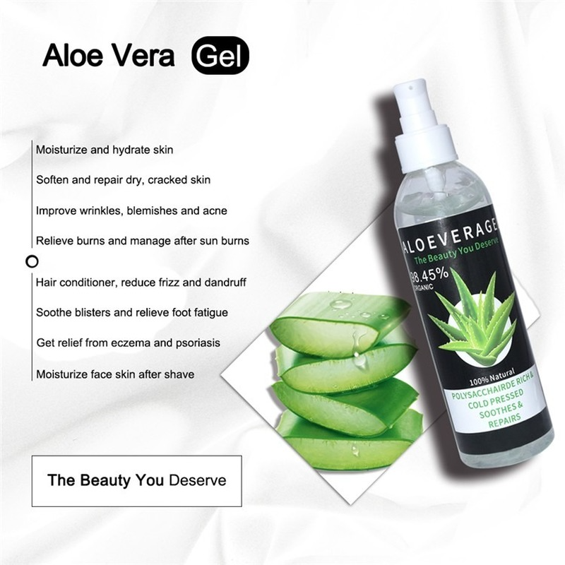 100% Natural Moisturizer Aloe Vera gel for face