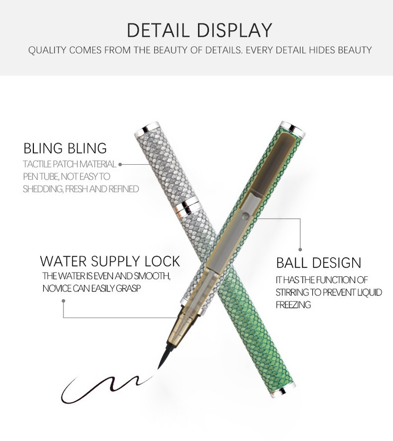 Smooth, waterproof and sweat-proof diamond scale liquid eyeliner (small batch can be printed with logo)