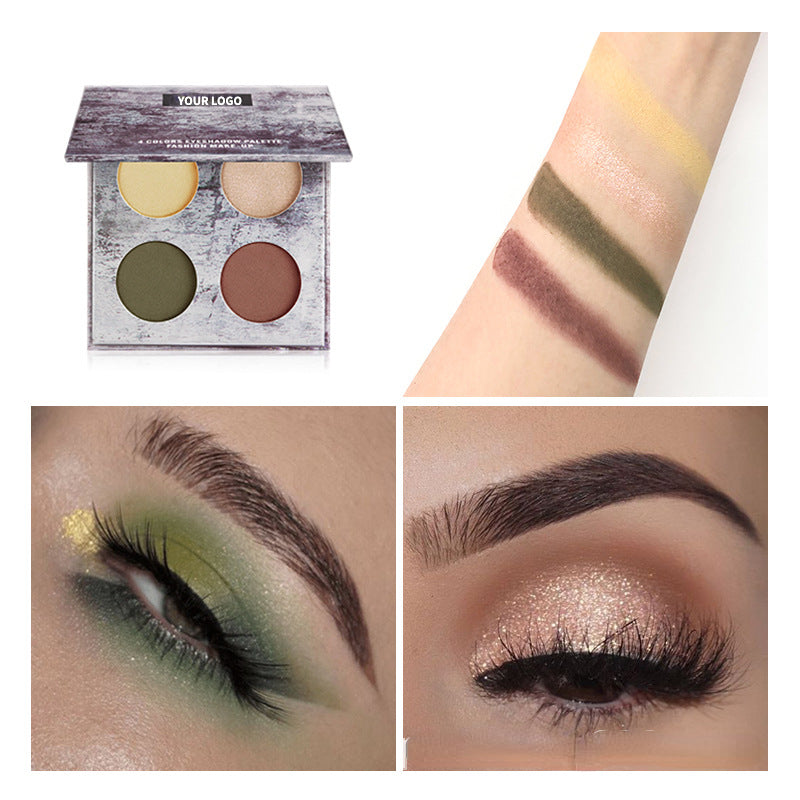 Four-color powder delicate eye shadow