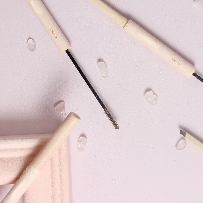 2-in-1 eyebrow pencil with dyed eyebrow cream waterproof long-lasting double-ended eyebrow pencil OEM/ODM