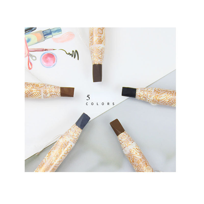 Waterproof, sweat-proof and smudge-proof eyebrow pencil